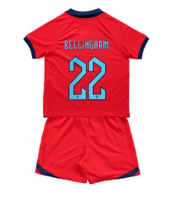 England Jude Bellingham #22 Bortaställ Barn VM 2022 Kortärmad (+ Korta byxor)